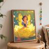 Disney oil painting kit painting art fairy Snow White butterfly blossom wall decor handmade diy gift