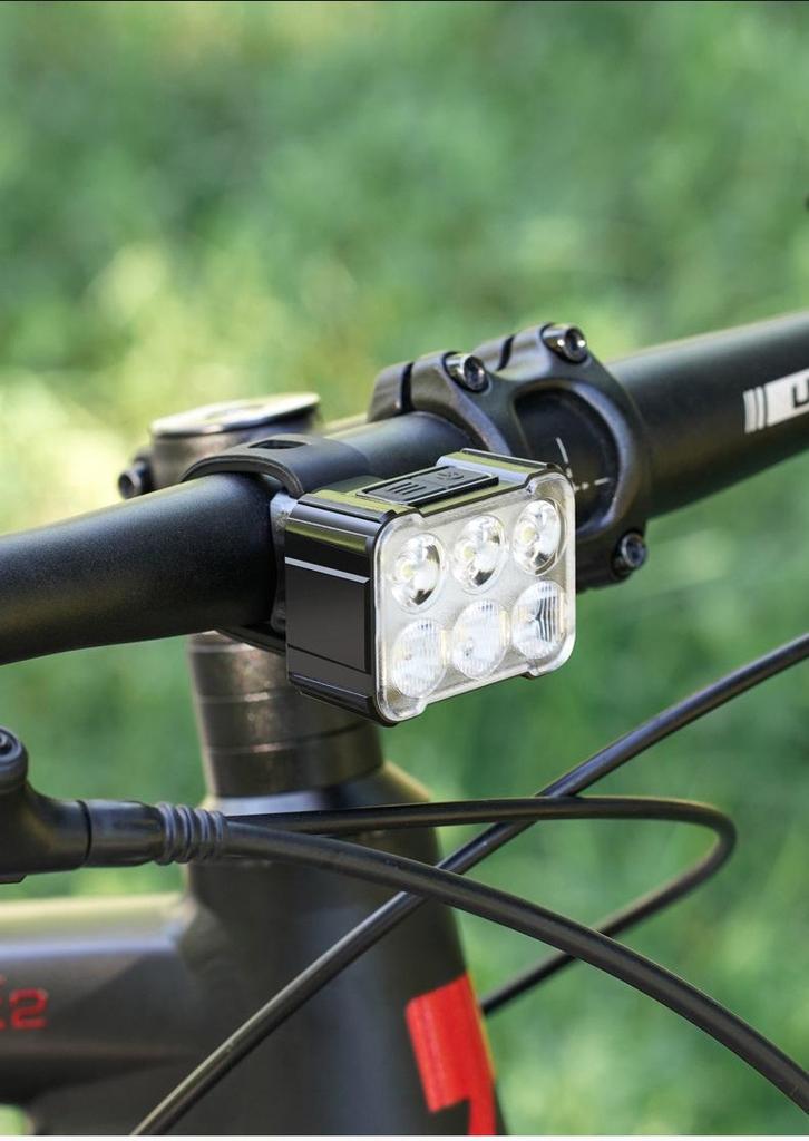 Rechargeable High-Beam Bike Light Set: Front Flashlight & Rear Taillight for Night Cycling