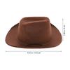 Cowboy Dog Cat Hat Pet Costume Supplies Premium Non-Woven Material Adjustable Strap for Western Theme Party Graduation