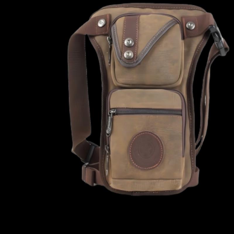 

Lishen Men s Retro Canvas Waist/Leg Crossbody Bag