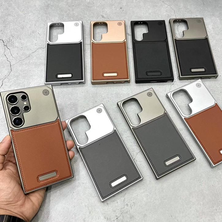 Suitable for Samsung S25 Ultra Phone Case Without Frame Aromatherapy Magnetic Absorption Galaxys24ultra Leather Protective Case