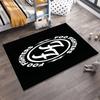 Rutschfester Teppich mit Bandlogo-Aufdruck, geeignet für Wohnzimmer und Schlafzimmer Sofa