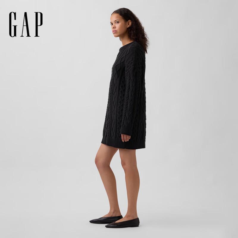 

GAP Women s 2025 Winter Cable Knit Long Sleeve Dress XS