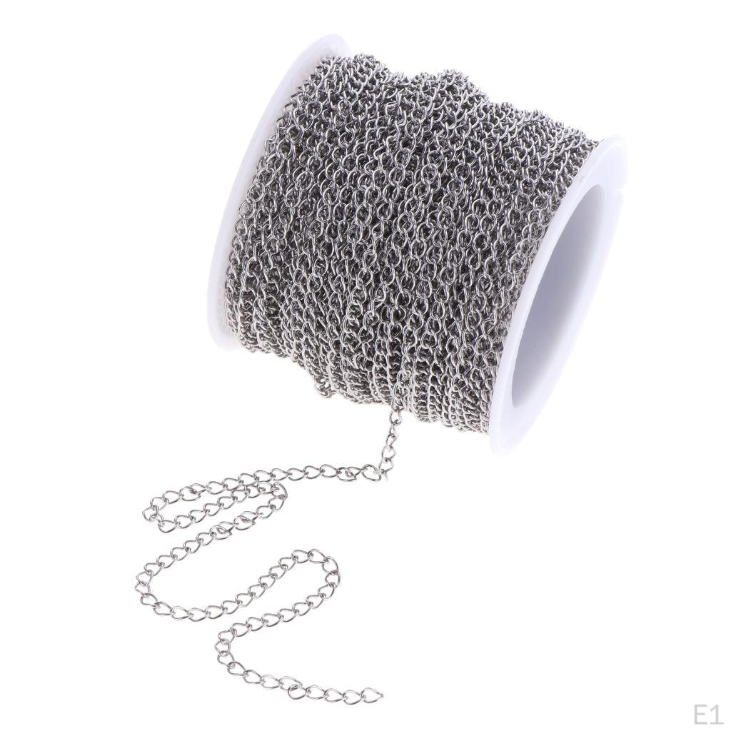 Roll Silver Stainless Steel Cable Crafting DIY Jewelry Making