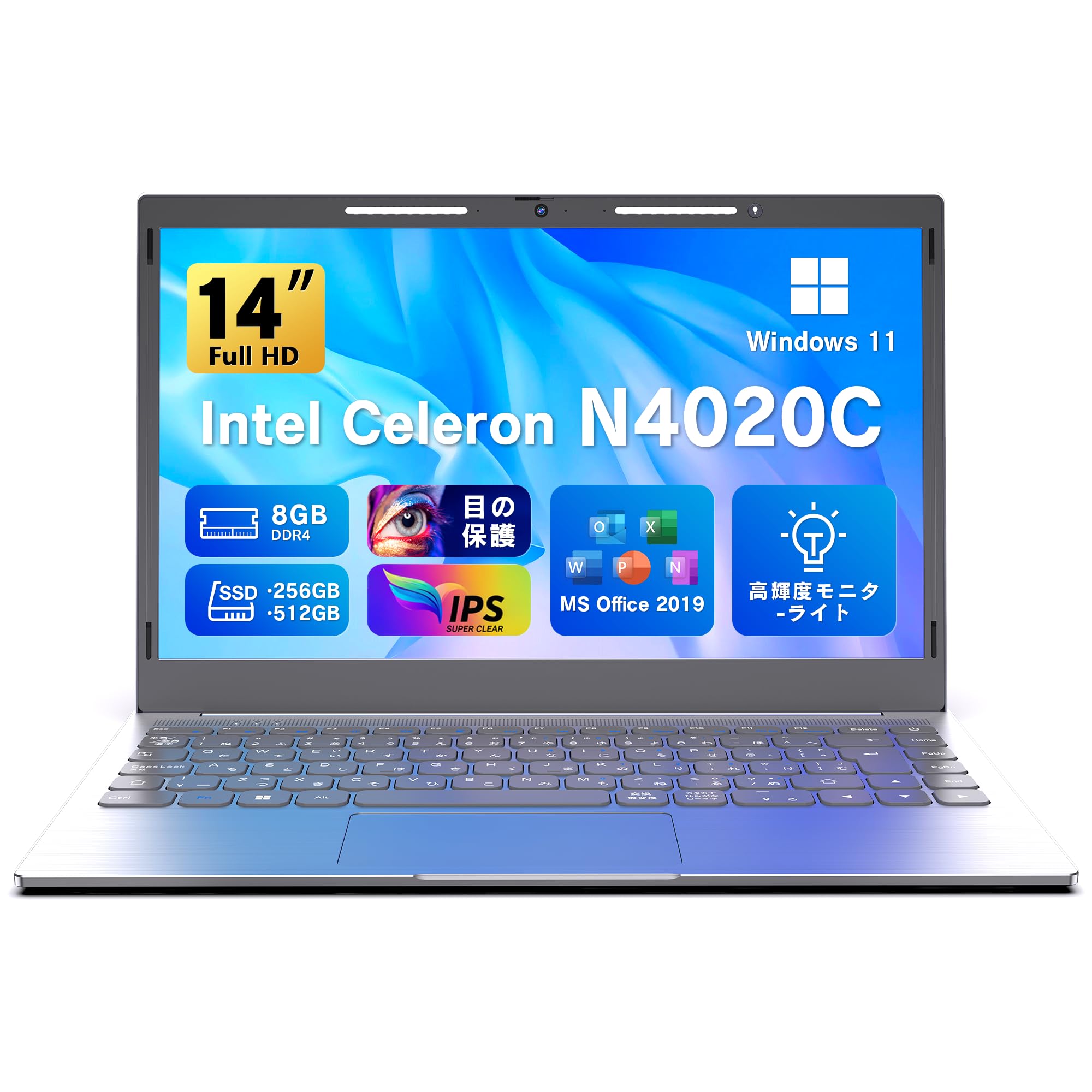 

Ноутбук Office PC Note Високошвидкісний процесор Celeron N4020 Max DDR4 256 ГБ Ноутбук Японський тонкий і легкий ноутбук для початківців Висока швидкість [MS 2019] [Win 11] чорний