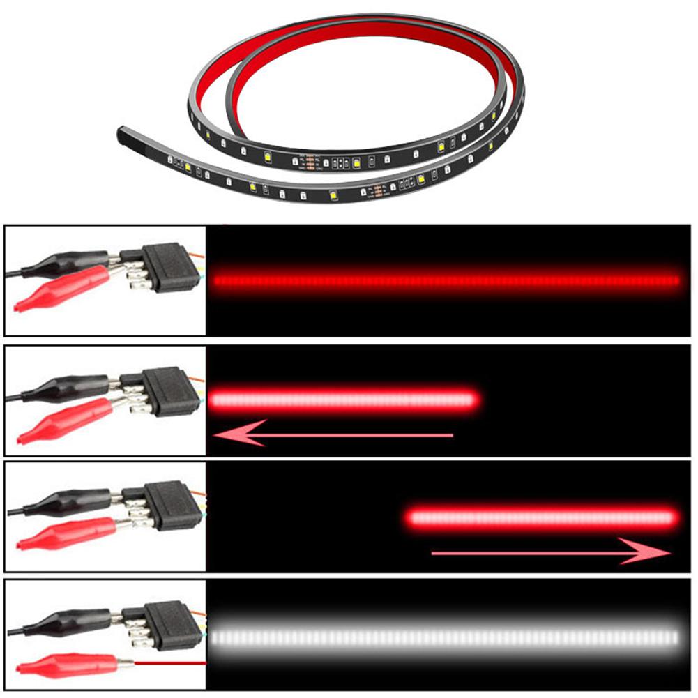 48/60 Inch Truck LED Tailgate Light Strip Running Brake Turn Signal Lamp Warning Brake Reverse Tail Light Bar for Car Picku N5U9