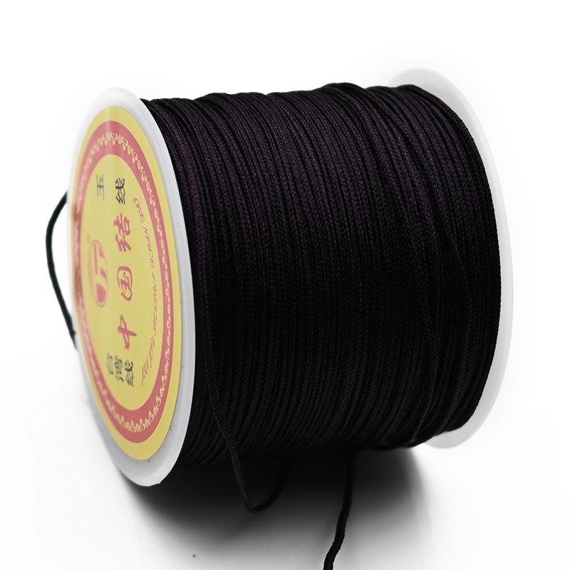 חוט ניילון 0.8 מ"מ חוט סיני קשר סיני חוט מקראמה צמיד שרשרת חוט שזור ל-DIY שרשרת שנדלה גדיל חרוזים יצירה