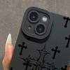 Black Crosses Graphic Phone Case for iPhone 15 14 13 12 11 X XR Xs SE2 SE 8 7 Plus Pro Max Mini Silicone Back Cover