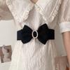 High-End Roter Gürtel mit Schleife Elastischer Breiter Bund Neues Kleid Taillenbetonendes Kleiderzubehör