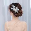 Korean & Japanese Bridal Mori-Style Silk Gauze Hair Clip - Floral Wedding Dress Accessory