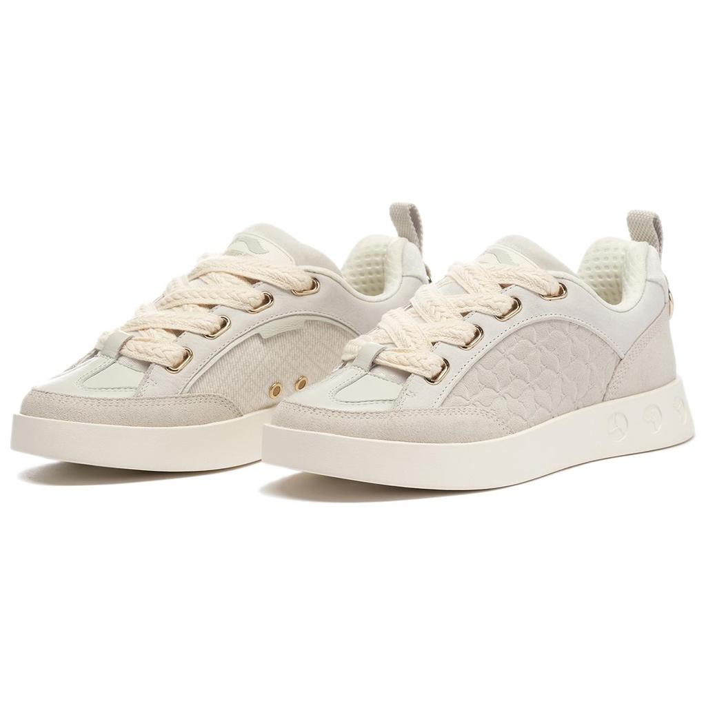 Li-Ning 1990 Comfortable Non-Slip Lightweight Low-Top Skate Shoes Women Sneaker Gray ALFS178-3