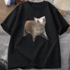 Russian Cat Meme T-shirts Funny Graphic Print Cat T Shirt Women Men Casual T-shirt Unisex Oversized Tee Shirt Man Clothes 2025