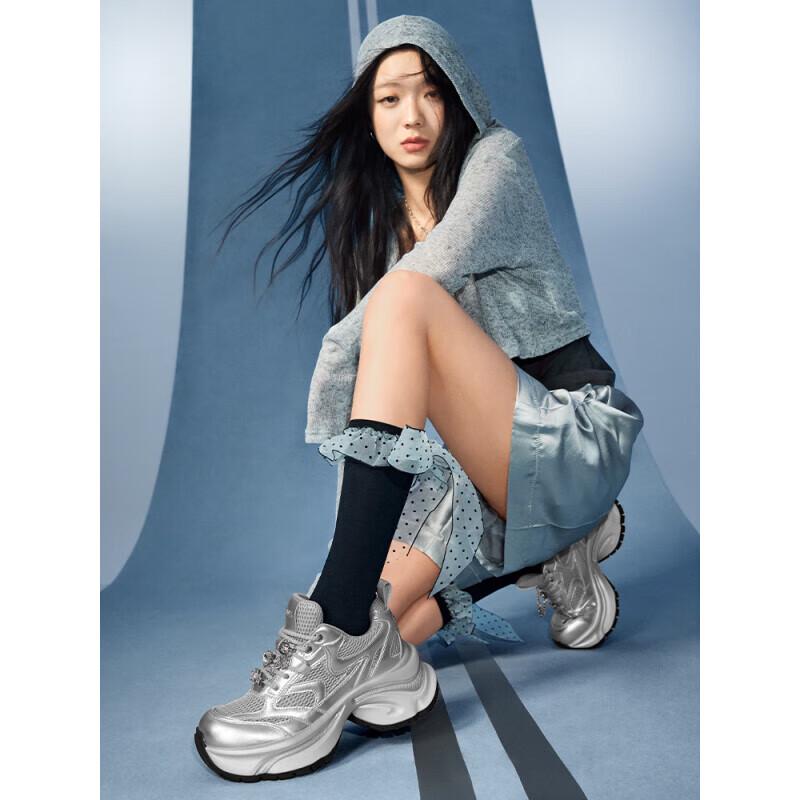 Teenmix Women s Chunky Casual Sneakers BK501AM5 34