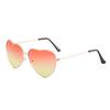 Women Ladies Sunglasses Heart Shaped Candy Sunglasses Metal Designer Stylish Rimless LOVE Glasses Ray Men Sunglasses