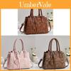 Pu Leather Large Capacity Handbag For Mom With Zipper Closure And Interior Pockets