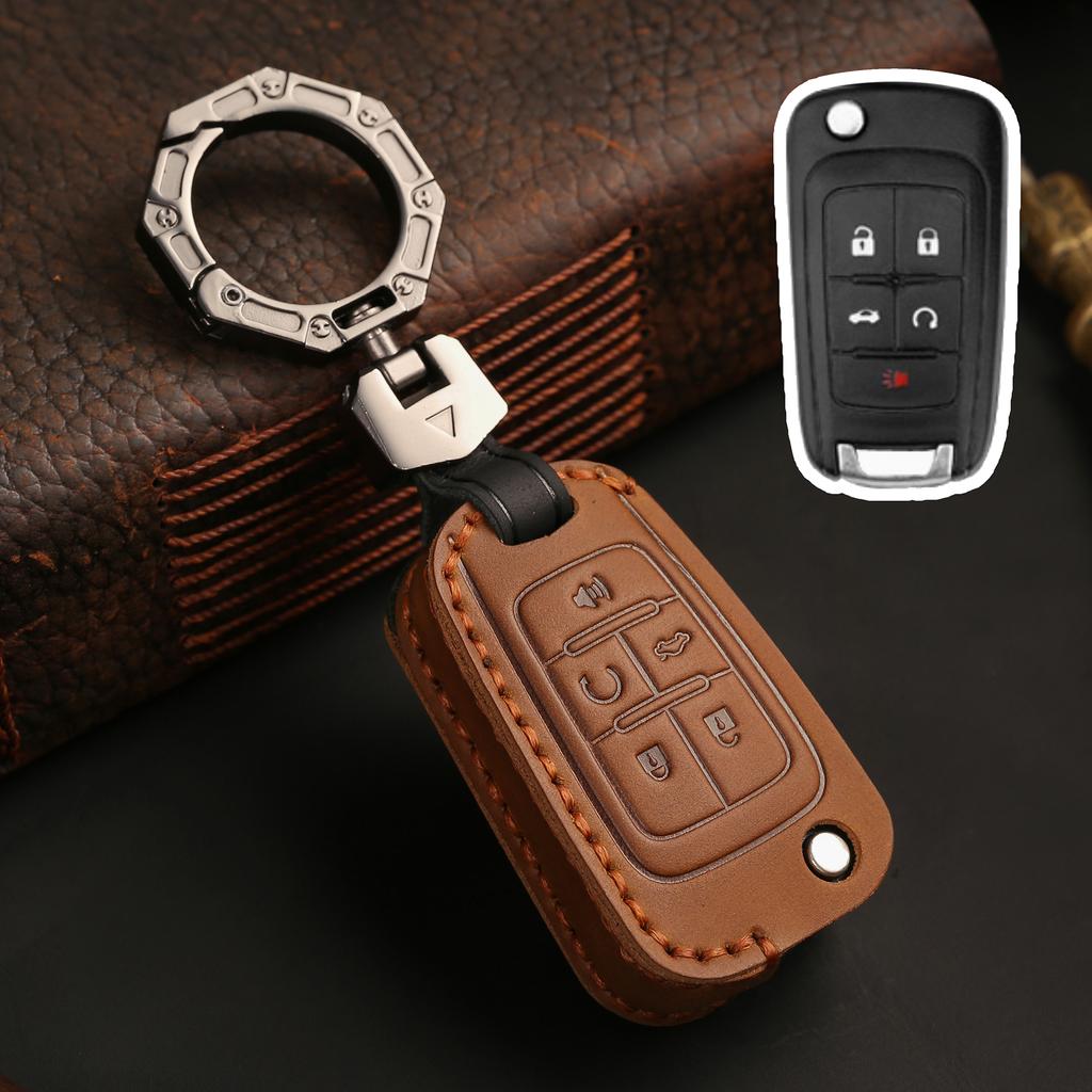 New Leather Car Key Case for Buick For Chevrolet Cruze Aveo Trax Opel Astra Corsa Meriva Zafira Antara J Remote Protect