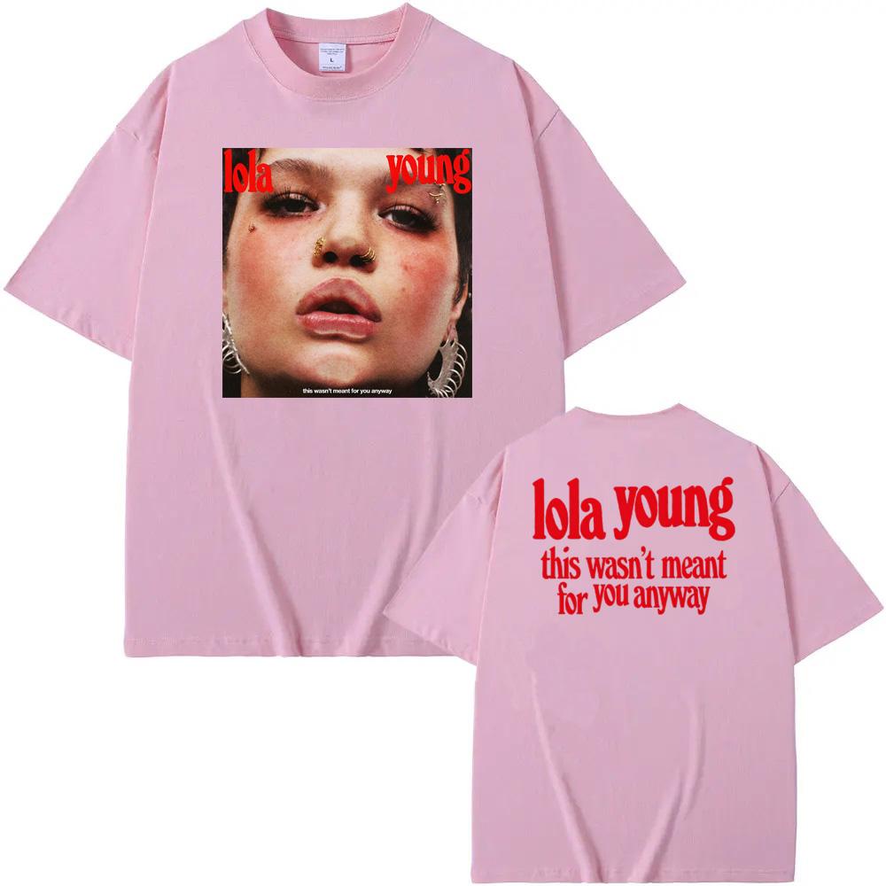 LOLA YOUNG new Hip Hop Rapper T Shirt Street Hip-hopRapper Short Sleeve O-neck Tees Top Summer Cotton Tshirt Sudaderas Soft Tees