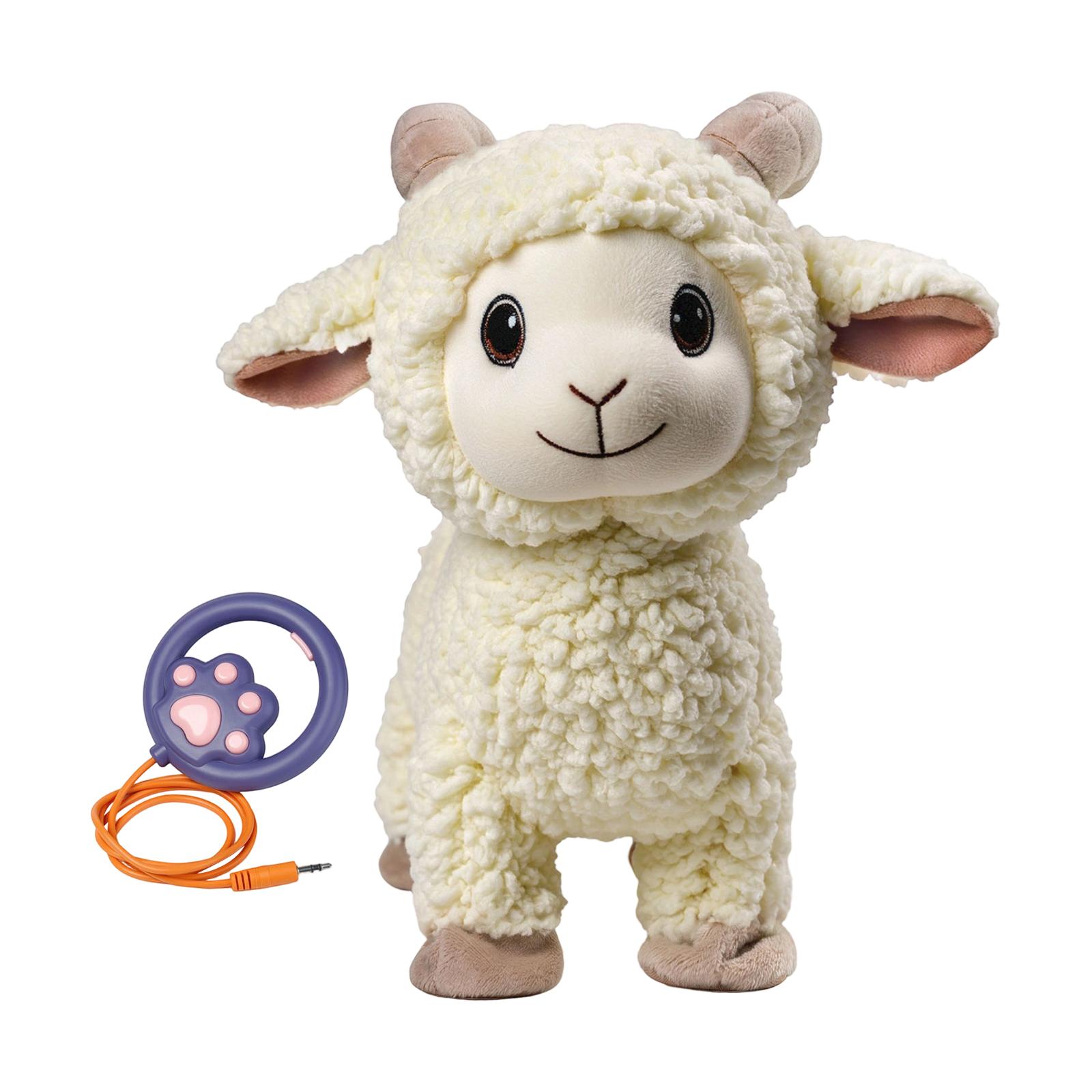 

Electronic Interactive Singing Walking Lamb Plush Toy, Sheep Stuffed Animal With Leash, Soft Sheep Baby Toys Pet For Babies And Toddlers One Size