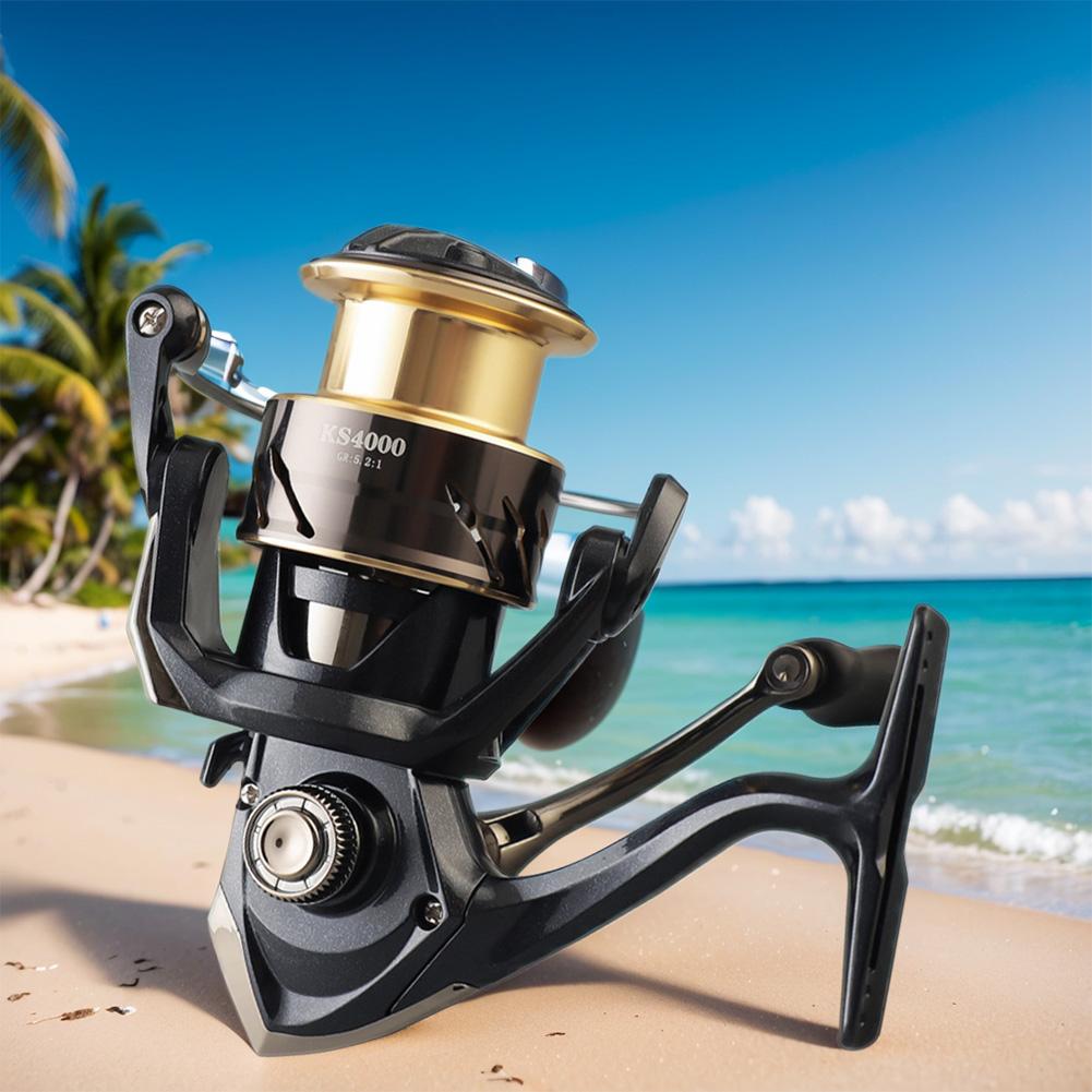 Metal Spinning Reel 5.2/1 Fishing Reel All Purpose Fishing Spinning Reel Fishing Accessories for Saltwater Or Freshwater