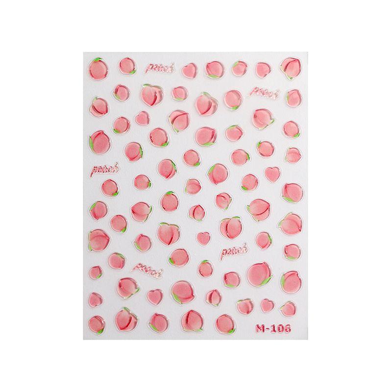 

Qiji Moisturizing Peach Jelly Glue Three-Dimensional Relief Nail Stickers Waterproof Nail Sticker Decorative Decals Ornament M106 M106 (jelly)