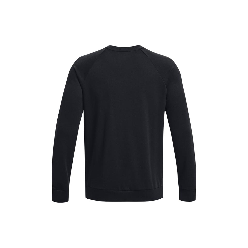 Under Armour Rival Fleece Sweatshirts Men's Black Crew Neck Thickened Regular 1382295-001