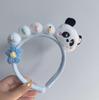 Adorable 2026 Panda Hair Accessory: Cute Round Headband & Funny Clip for Girly Wash Face Routine