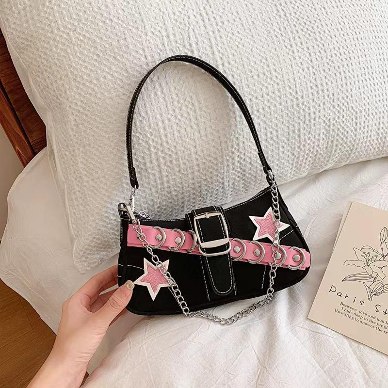 Niche Design Baguette Bag Women'S Tide Sweet Cool Babes Premium Feeling Armpit Bag