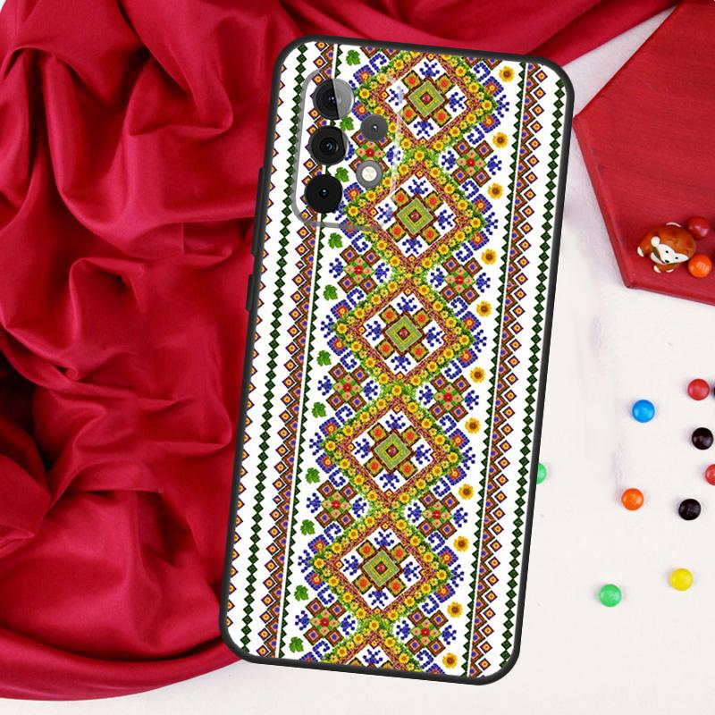 Ukraine Ukrainian Embroidery For Samsung Galaxy A26 A05 A06 A16 A54 A34 A14 A22 A32 A52 A55 A35 A15 A53 A13 A56 A36 Case