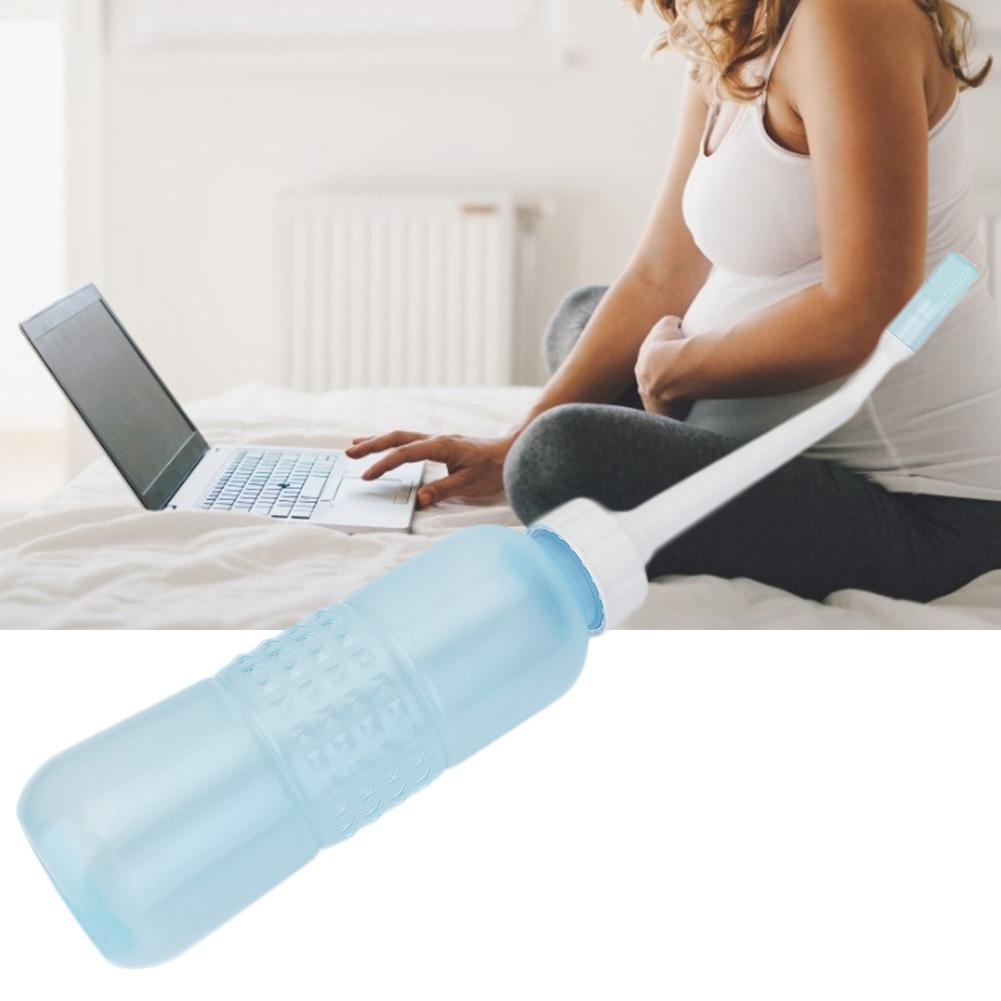 Tragbarer Hand-Bidet-Sprayer Intimbereich Analreiniger Reinigung für Frauen Alte Menschen (Rosa)