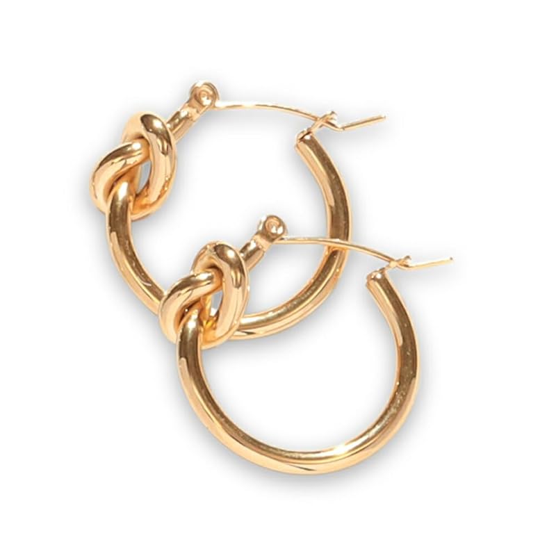 

[mico.lor] stainless earrings (229) Yuwaki set of 2 ladies surgical stainless steel 316L Compatible with metal allergies golden