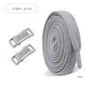 Silver Diamond Lock Shoelaces without ties Flat Shoelace for Shoes accessories Elastic Laces Sneakers Tennis No Tie Shoe laces