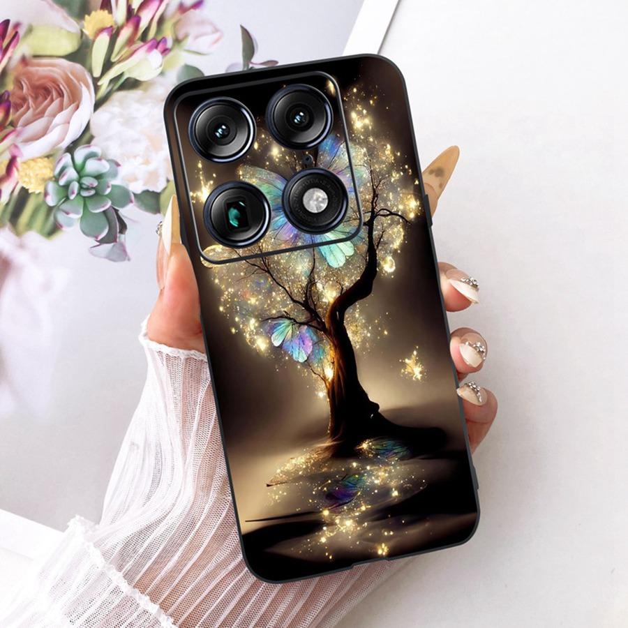 For Motorola Signature 2026 Case Luxury Butterfly Painted Shell Soft Silicone Cover For Moto X70 Air Pro Phone Funda 6.8''