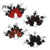 Layered Flower Hair Accessory Halloween Hoop, Flexible Base Headband with 3D Multi-Layered Floral Design, Headgear Handmade Fabric Flowers Day of The