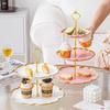Ruhan European Style 3-Tier Ceramic Fruit Plate