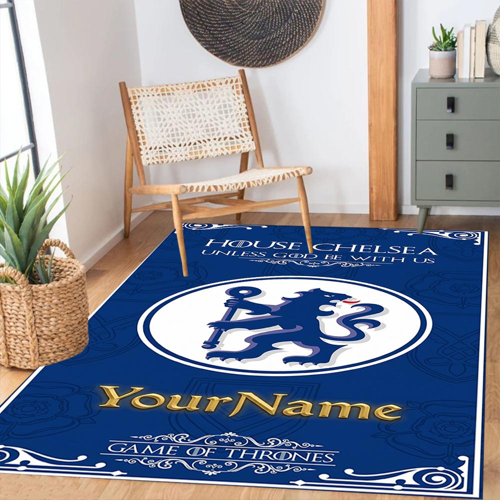 Chelsea Personalized Name Carpet Suitable for Foyer Bedrooms Playrooms Outdoor Anti-slip Rug Anime Office Decor Birthday/Christmas Gift