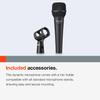 TASCAM Vocal Dynamic Microphone with Mic Holder for YouTube Live Simple PA Music and Karaoke TM-82 Vocals, Streaming, Recording, Events, Equipment,