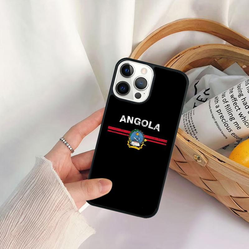 Angola Flag Phone Case For iPhone 17 Air 16 15 14 11 12 13 Pro  MAX Plus coque Cover Shell