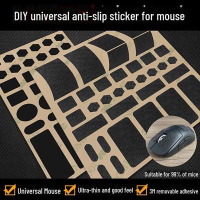 Dünne, rutschfeste DIY-Aufkleber für Maus und Tastatur – schweißabsorbierend, verschleißfest, Polyurethan-PU-Eidechsenhaut.