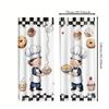 2 Peças de Cortinas com Estampa de Pequeno Chef, adequadas para decoração de quarto, sala de estar, cozinha, decoração de casa, decoração de janela