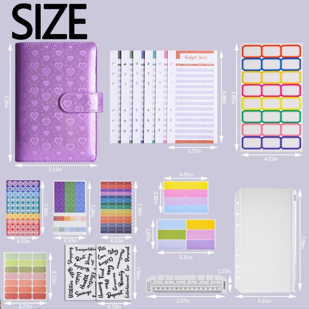 Creative Envelope Challenge Notebook a6 Planner a6 Budget Binder Cash Budget Book  Storage Book