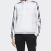 Adidas Three-Stripe Sports Hooded Jacket Women Outerwear White FM9257