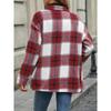 Ladies, Thermal Jacket, Checkered Shirt, Thick, Cardigan Top, Outerwear
