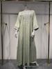 L230 Rhinestone Craft Muslim Abaya Jalabiya Evening Gown
