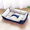 Dropshipping Long Faux Fur Pet Bed Comfortable Waterproof Plush Donut Round Dog Bed Soft Washable Cat Bed Removable Pet Cushion