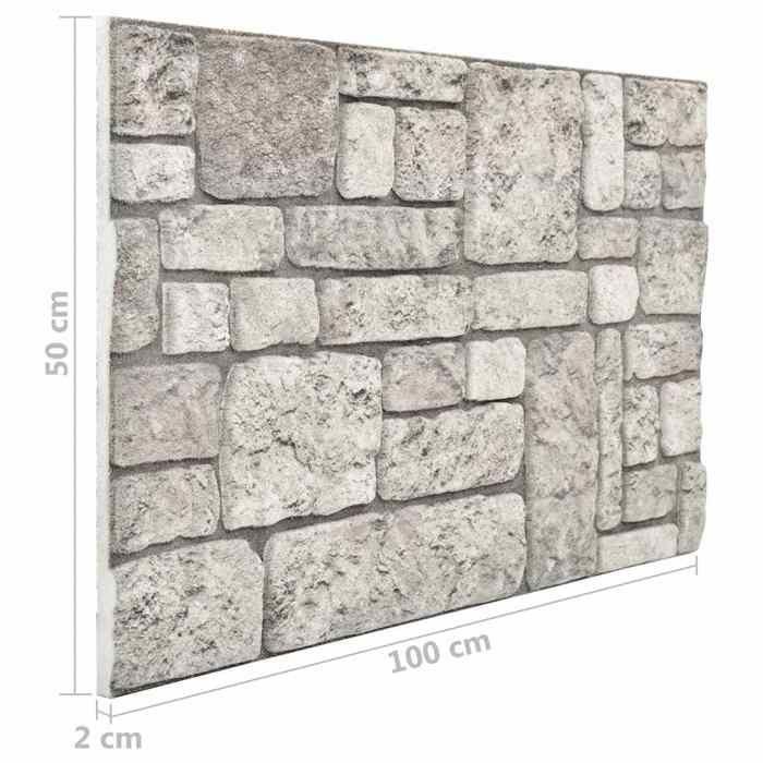 Panneaux muraux 3D - vidaXL - Design de Brique - 10 pcs - EPS - Antichoc et Imperméables