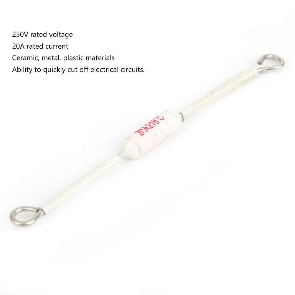 10PCs Ceramic Fuse Electrical Accessory Industrial Parts Wiring Terminal Block 250V 20A