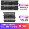 Carbon Fiber Car Door Sill Protector Trunk Guard Bumper Sticker For Nissan Rogue Pathfinder X-Trail GTR Note Qashqai Juke Patrol