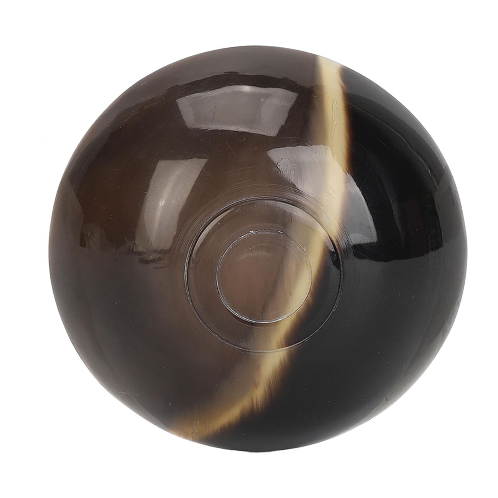 

Ox Horn Small Bowl Yellow Color Round Shape Fine Workmanship Sleek Surface Guasha Scraping Bowl