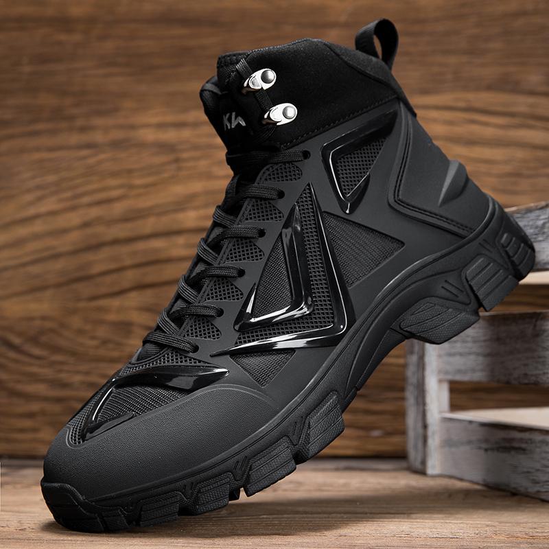 Botas Masculinas Outdoor Botas Desert Botas de Caminhada Sapatos de Tornozelo Para Homens Sapatos de Segurança para Trabalho