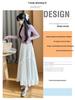 Women's White Lace Ruffled Midi A-line Cake Skirt - 2026 Spring/Summer